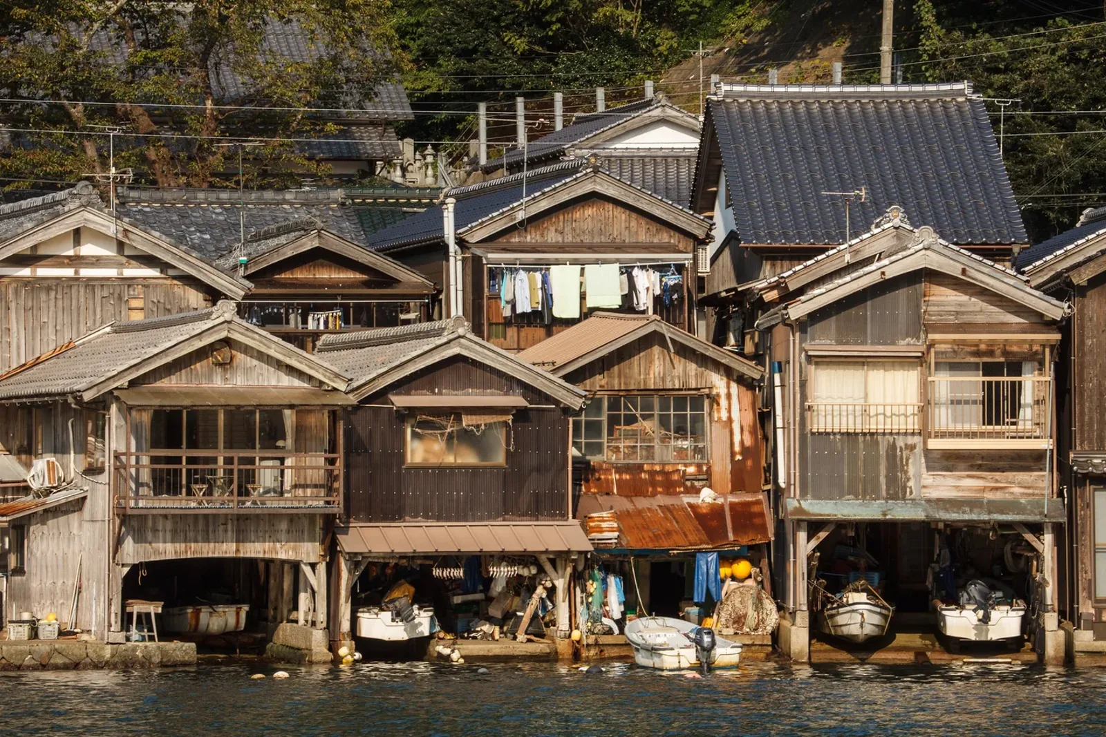 Funaya boathouses · Ine, Kyoto, Japan