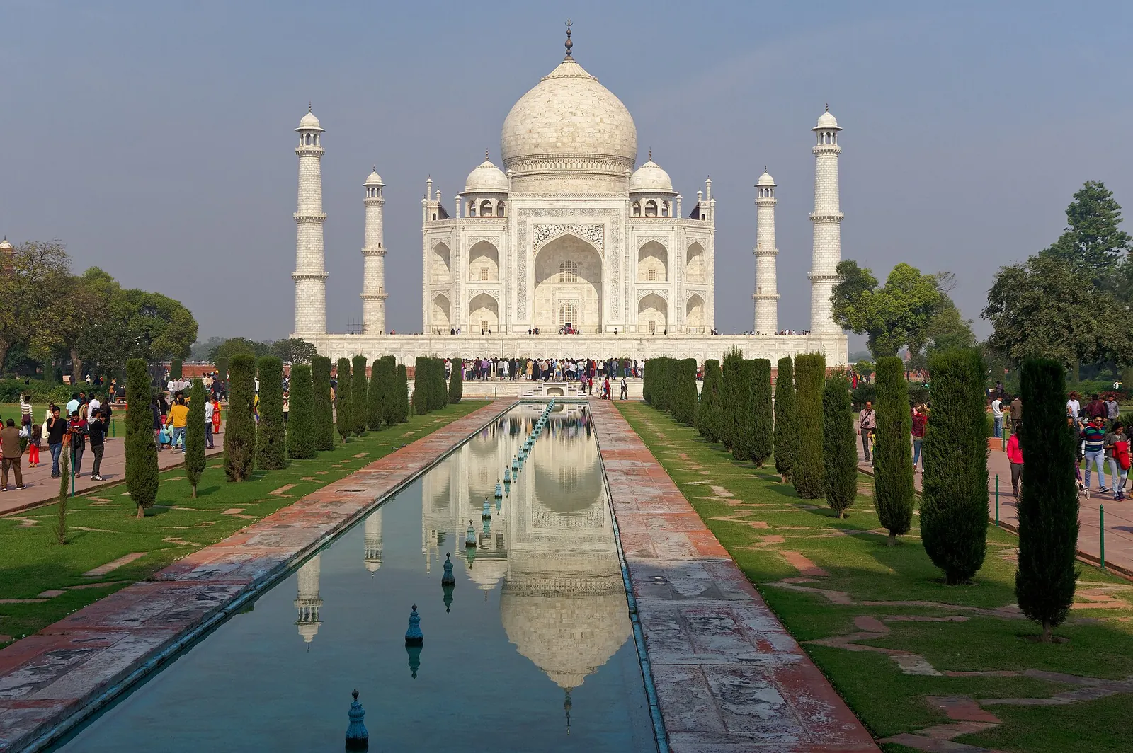 The Taj Mahal from the garden · Agra, India