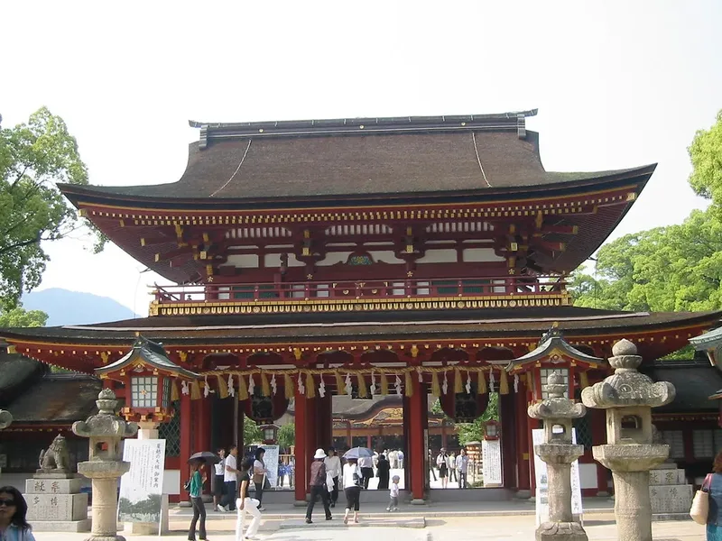 The gate of Dazaifu Tenmangu Shrine.