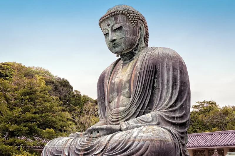 The Great Buddha of the Kōtoku-in temple in Kamakura.