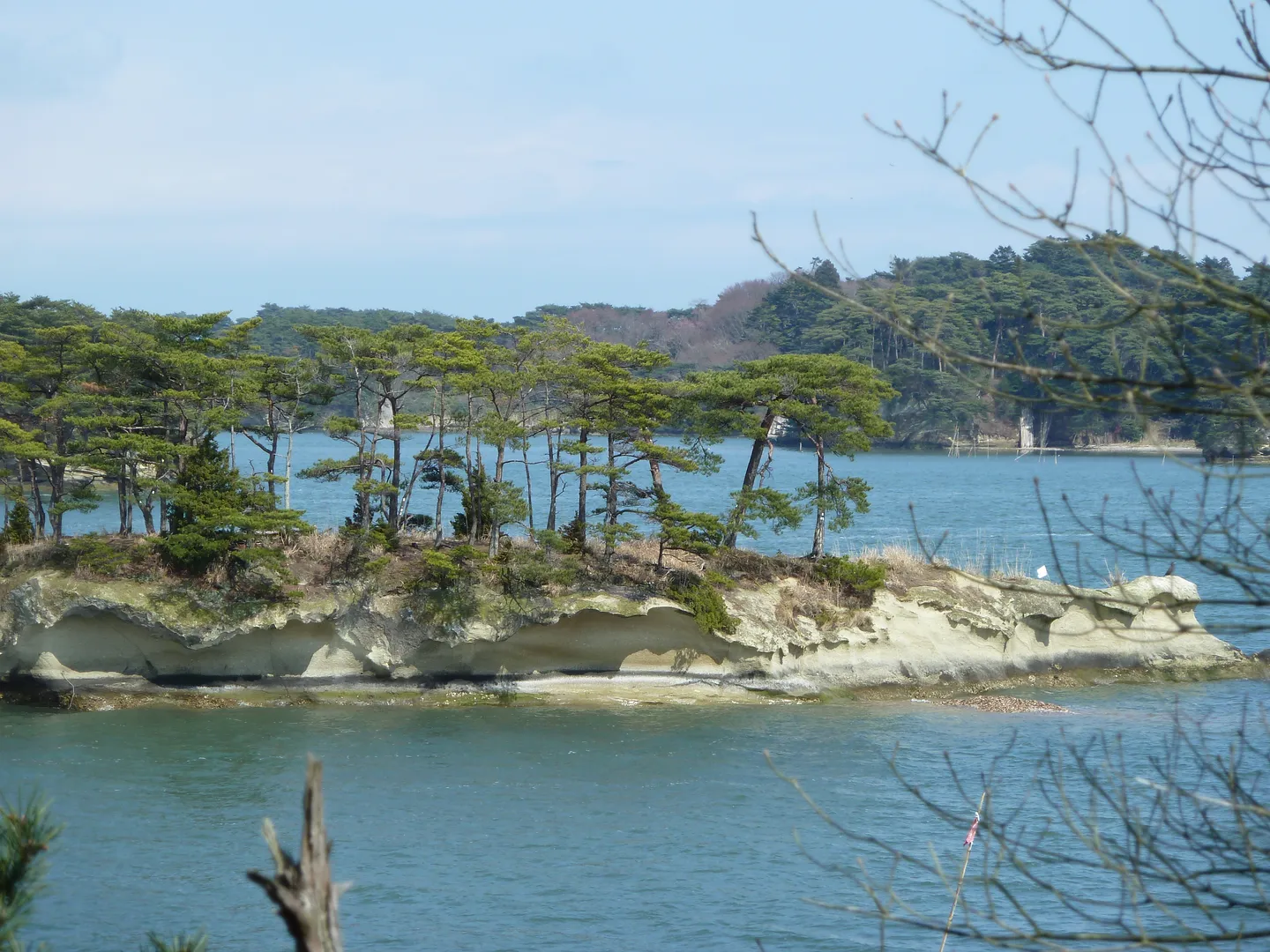 Islands and pine trees of Matsushima Bay.