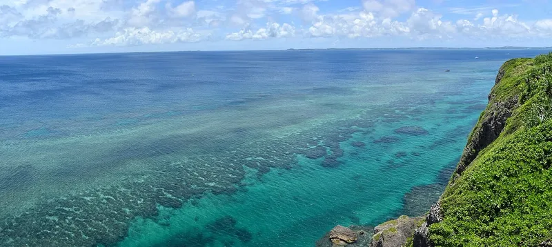 The coral reefs off Miyako Island