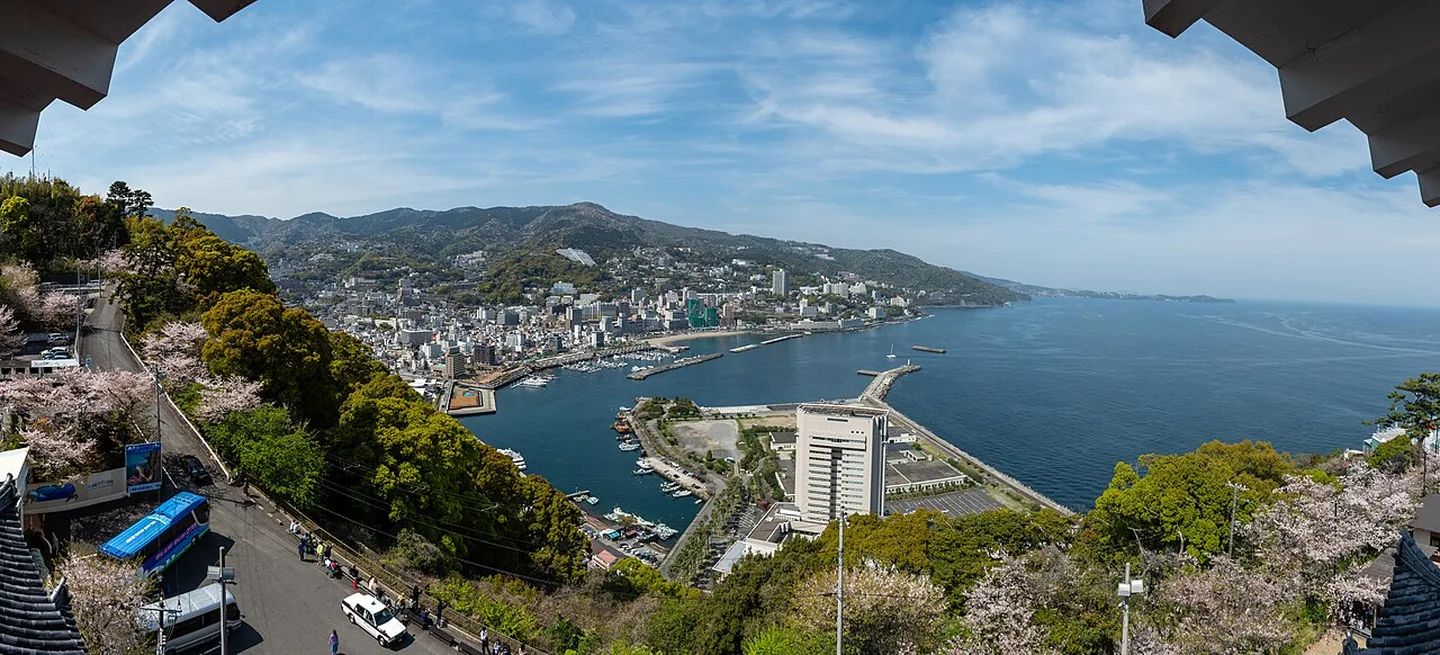 Atami Bay viewed from Atami Castle