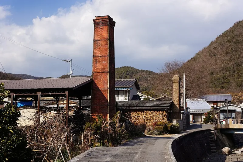 A kiln chimney in Imbe, Bizen