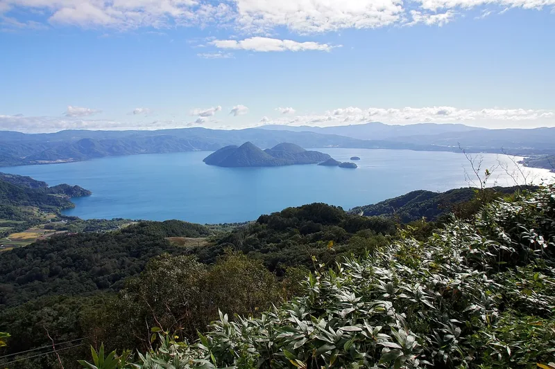 Lake Toya viewed from the Windsor Hotel