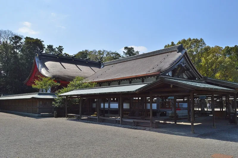 Shrine buildings at Munakata Taisha