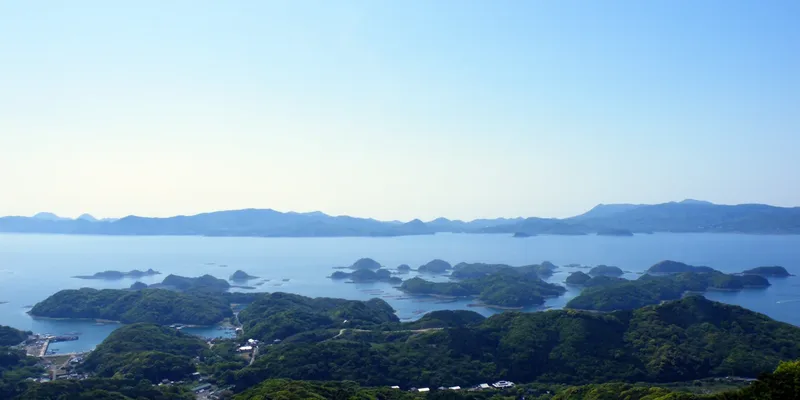 Kujukushima viewed from Nagushiyama Park in Sasebo