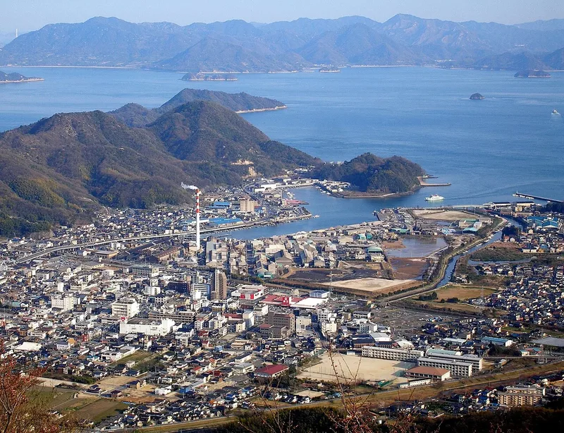 Takehara viewed from Mount Asahi
