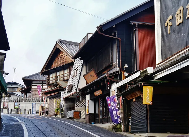 Traditional shopfronts in Narita’s old town