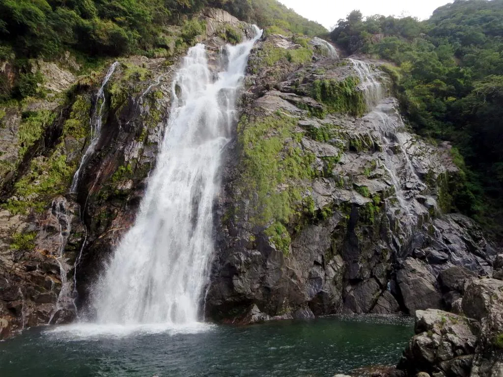 The Ohko-no-taki waterfall on Yakushima Island.