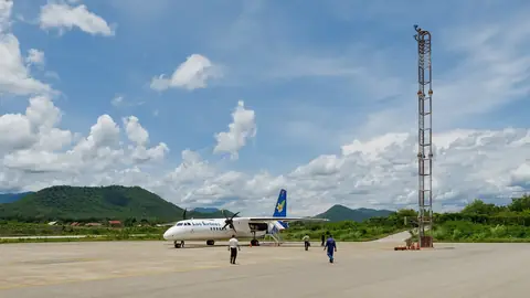 Letadlo Lao Airlines na letišti Luang Prabang