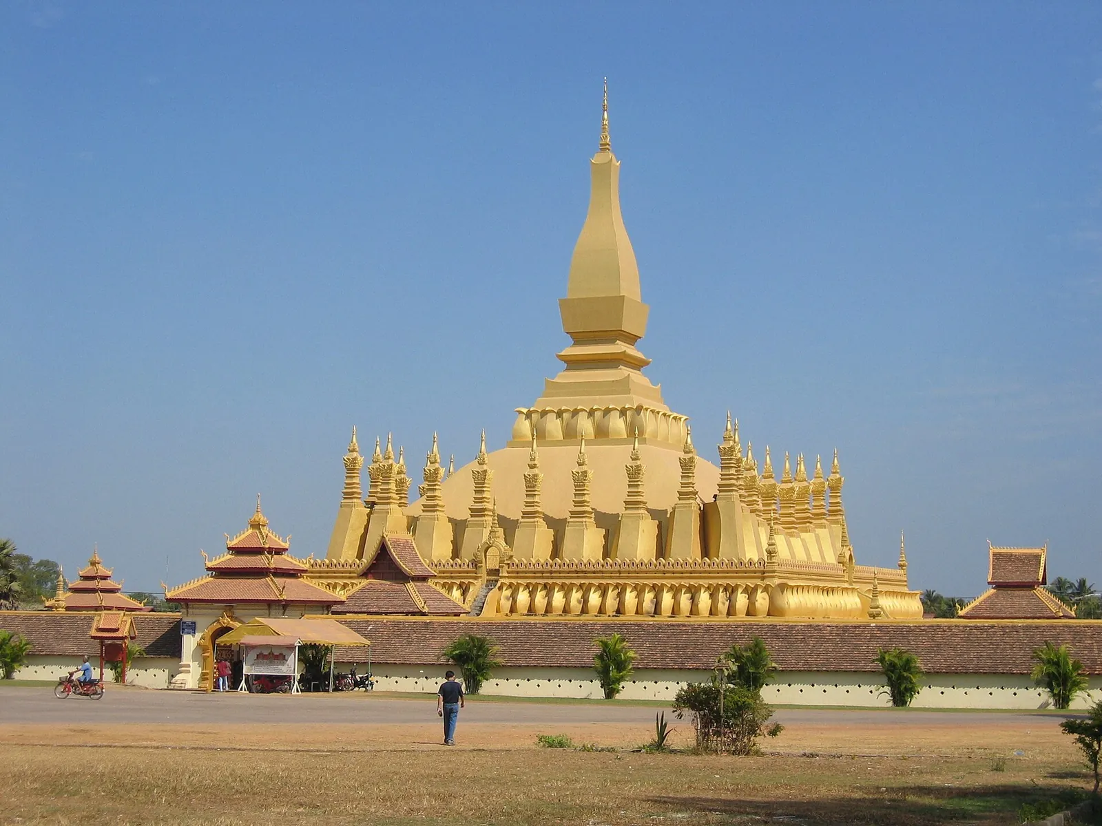 The golden stupa of Pha That Luang in Vientiane
