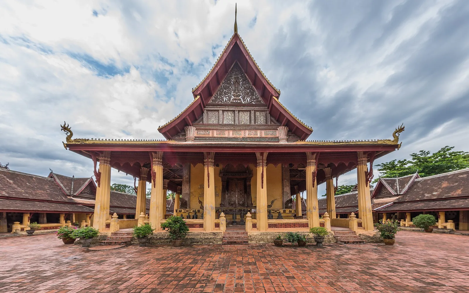 Fachada de Wat Si Saket en Vientián