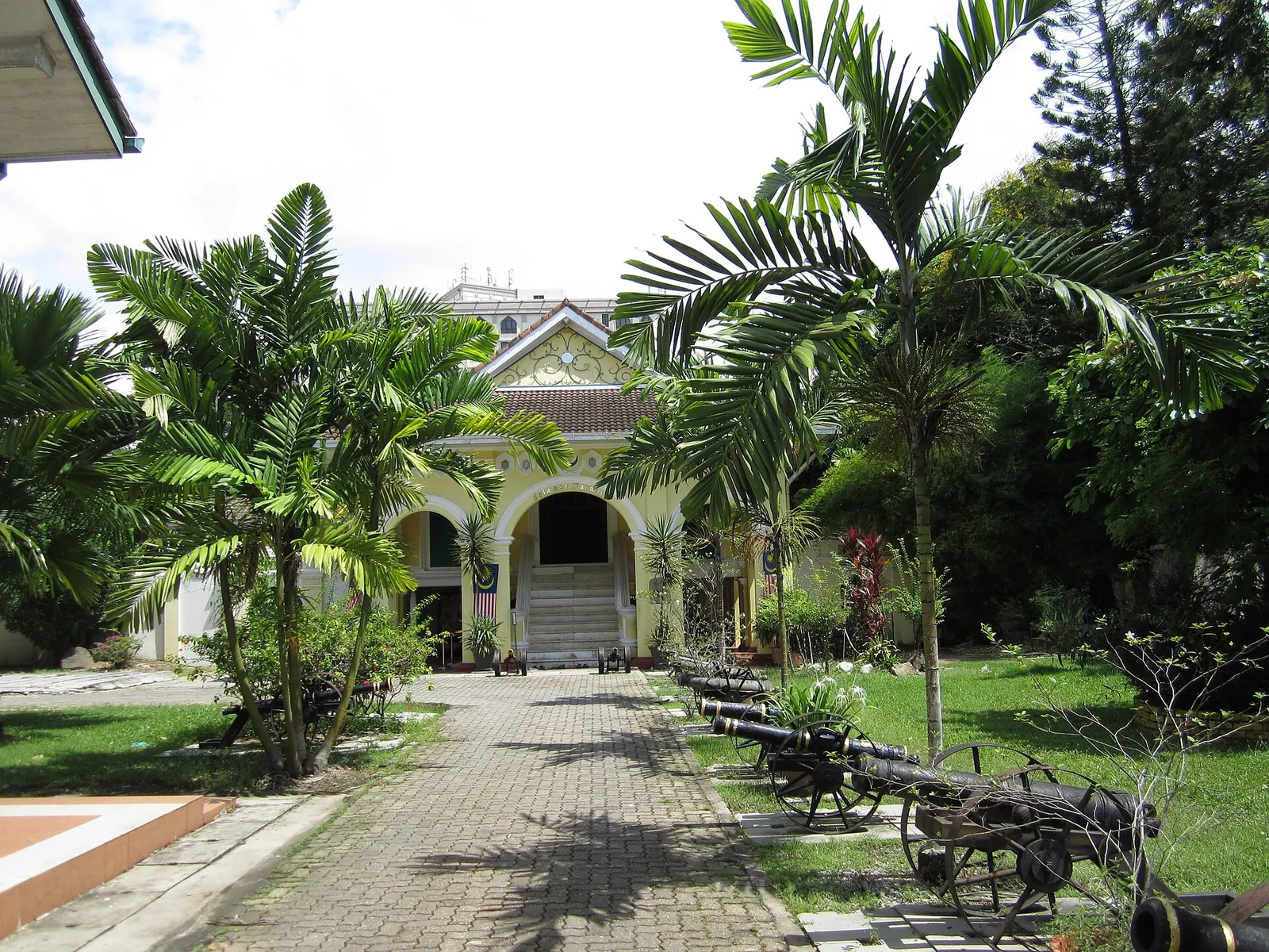 Garden path leading towards the Kedah Royal Museum in Alor Setar