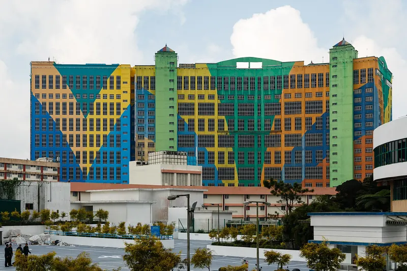 Colorful facade of First World Hotel in Genting Highlands