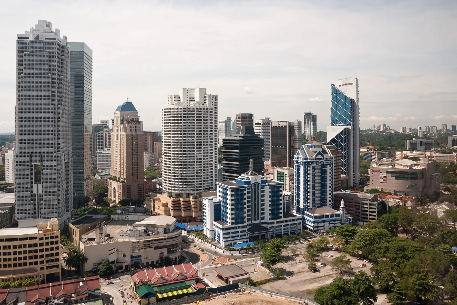 Kuala Lumpur skyline seen from the Imperial Sheraton Hotel