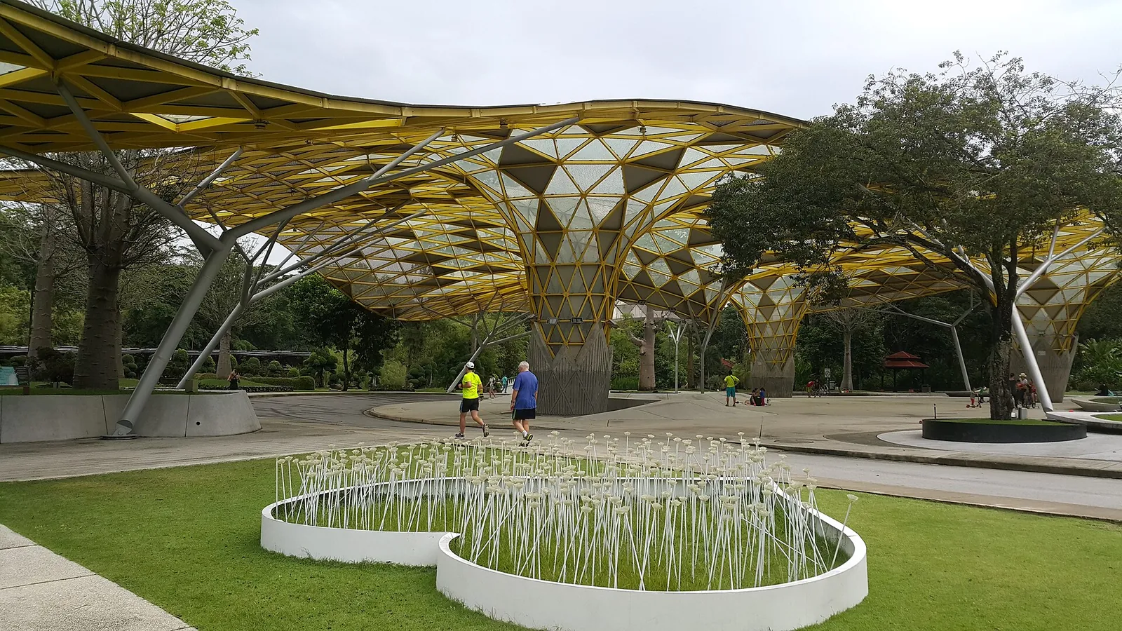 Steel and glass canopy in Perdana Botanical Garden, Kuala Lumpur