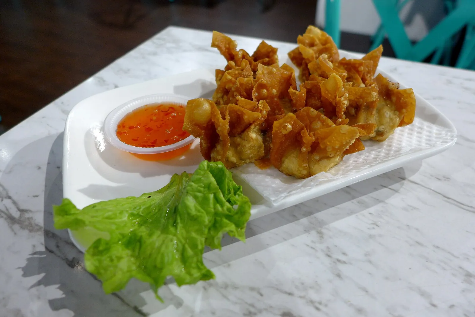 Fried wontons served at KLIA Terminal 2