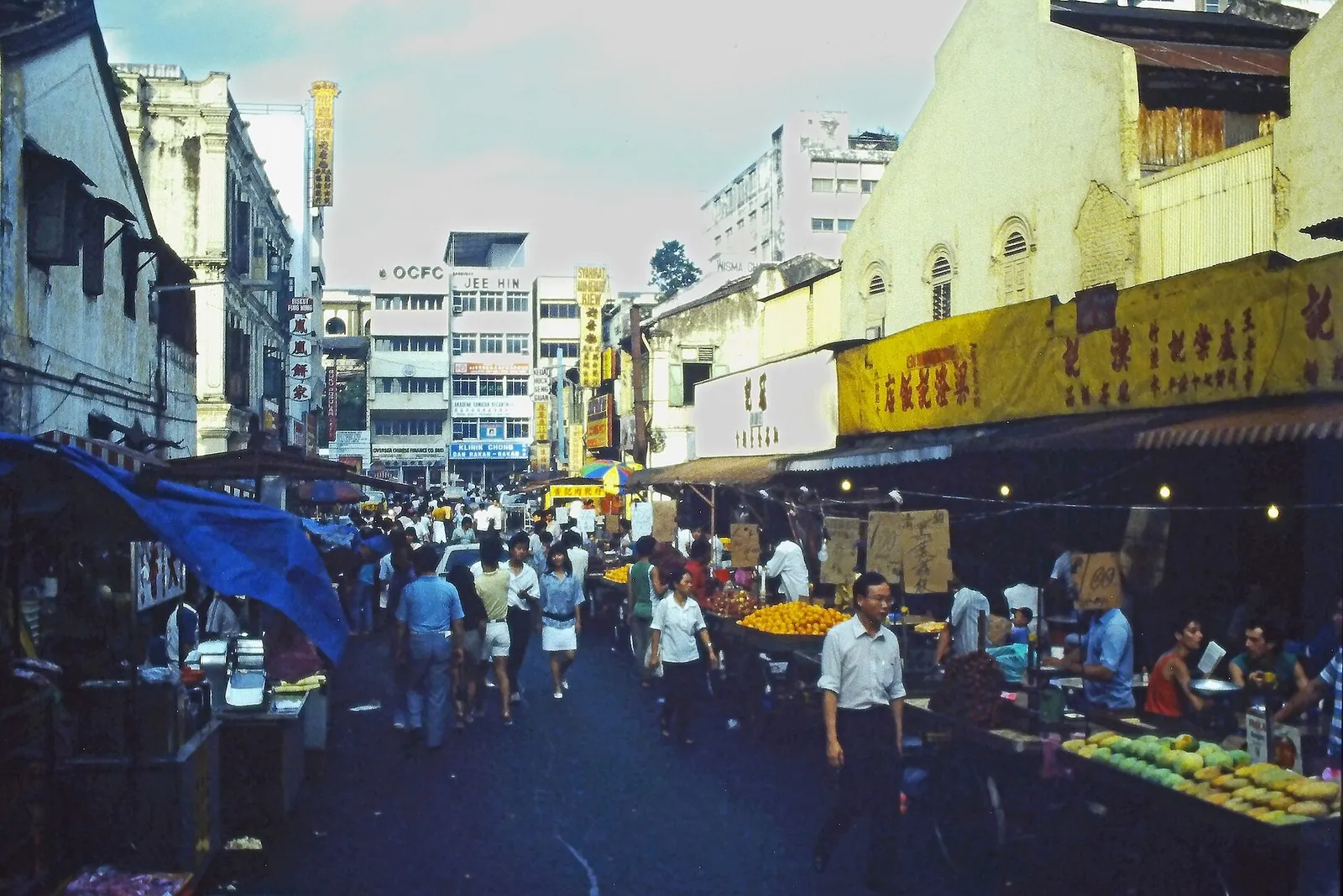 Petaling Street market in Kuala Lumpur in 1988