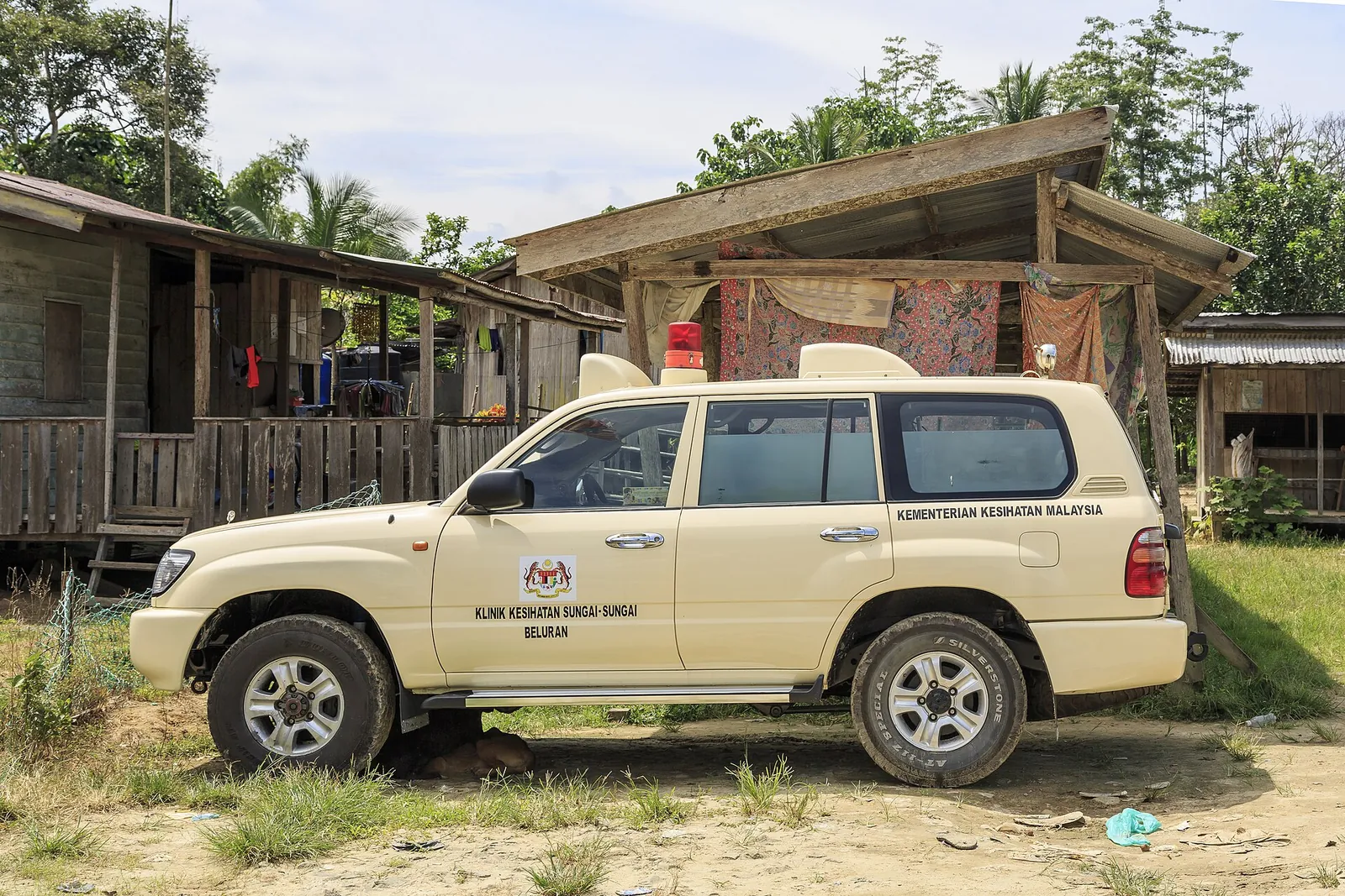 Clinic ambulance at Sungai-Sungai in Sabah