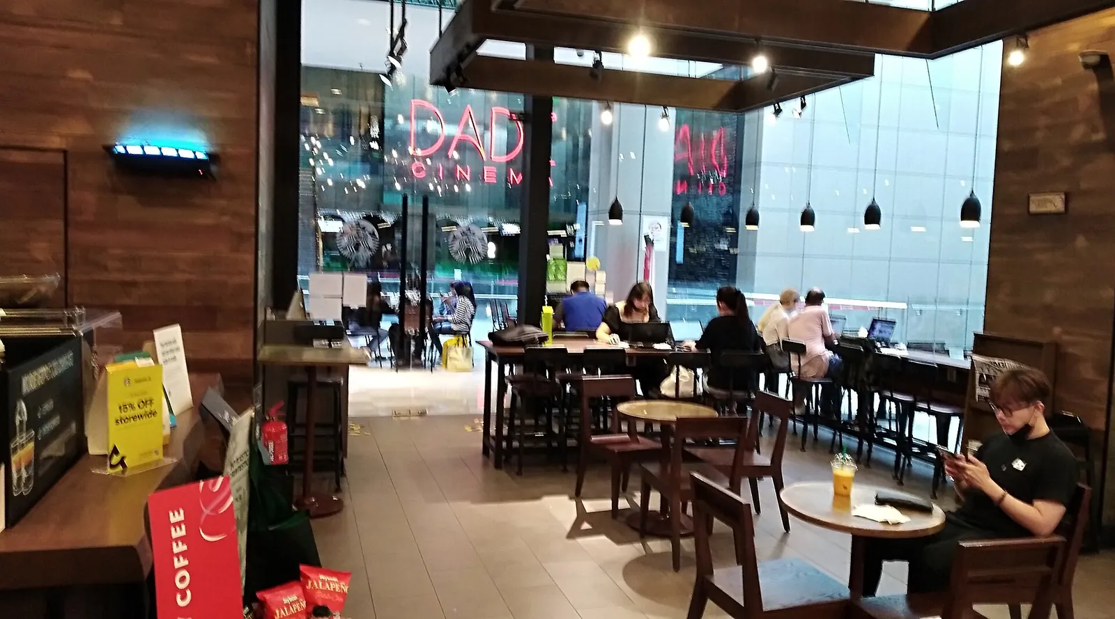 Cafe seating at Pavilion Kuala Lumpur