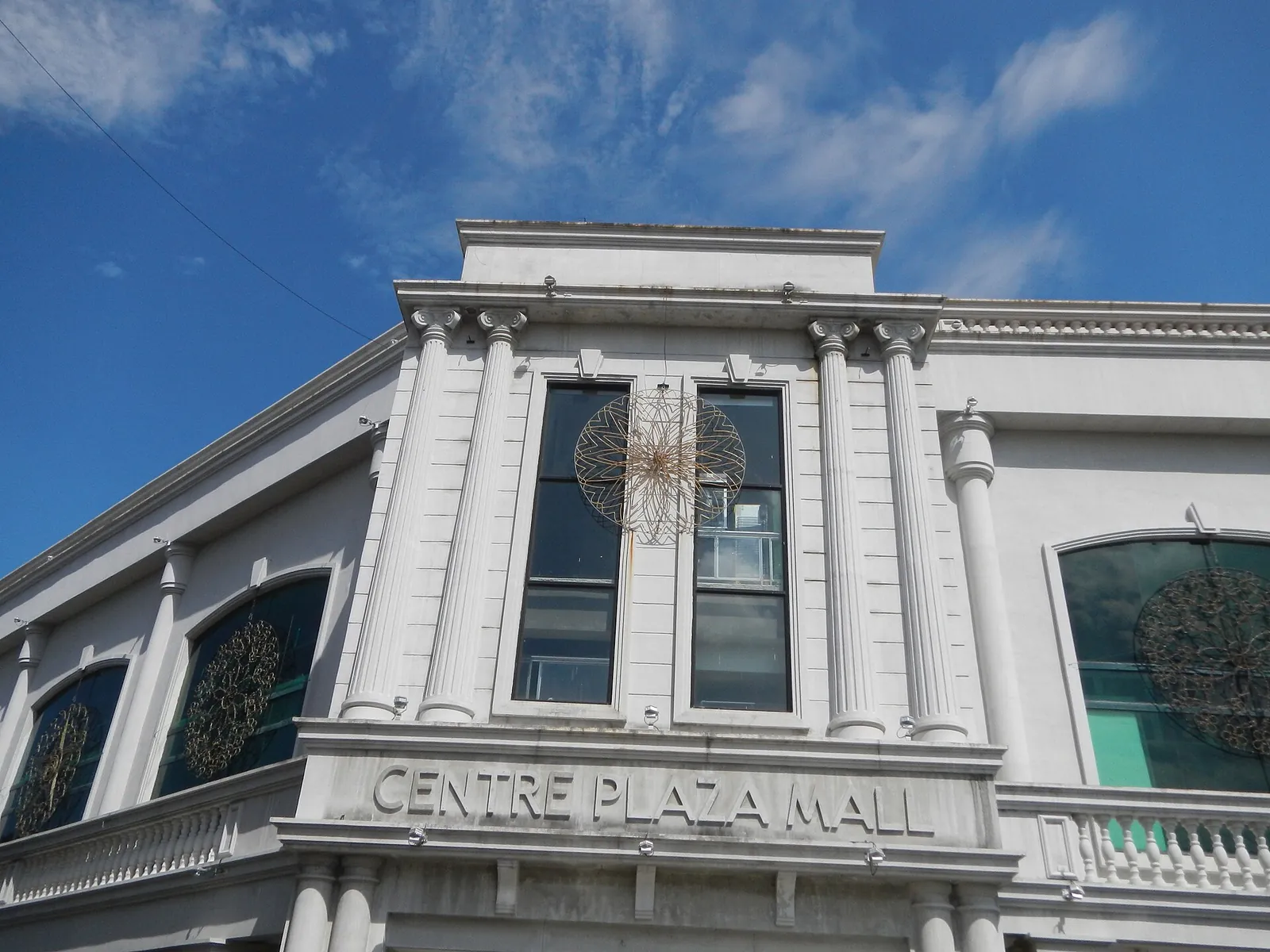 Classical facade of Centre Plaza Mall at Balanga city square