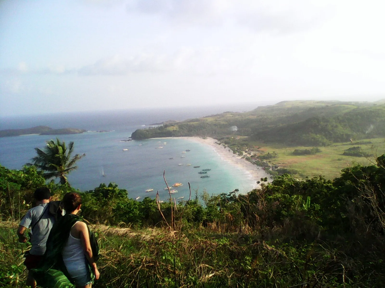 Calaguas bay from an elevated viewpoint