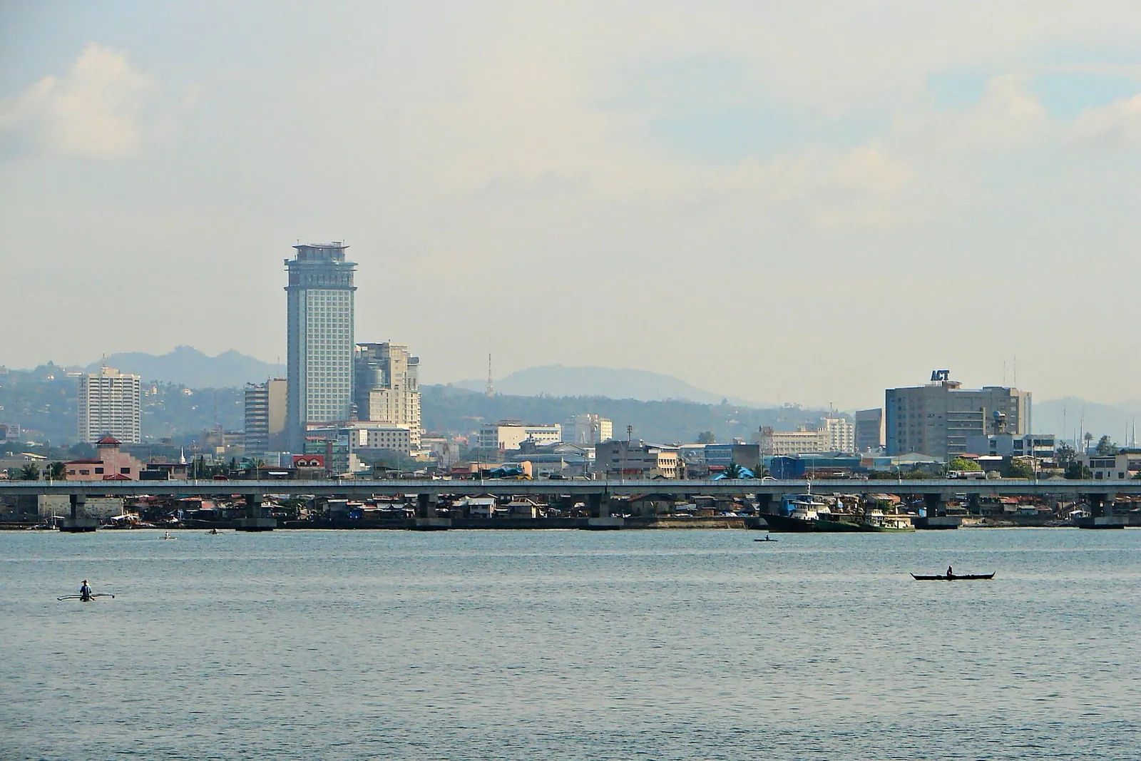 Cebu City skyline and waterfront seen across the water