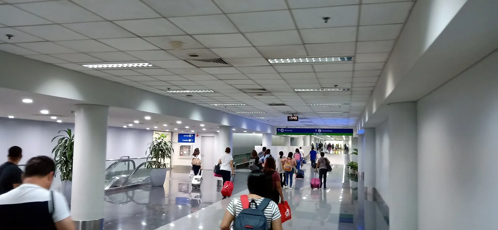 Arrivals corridor inside NAIA Terminal 3 in September 2018