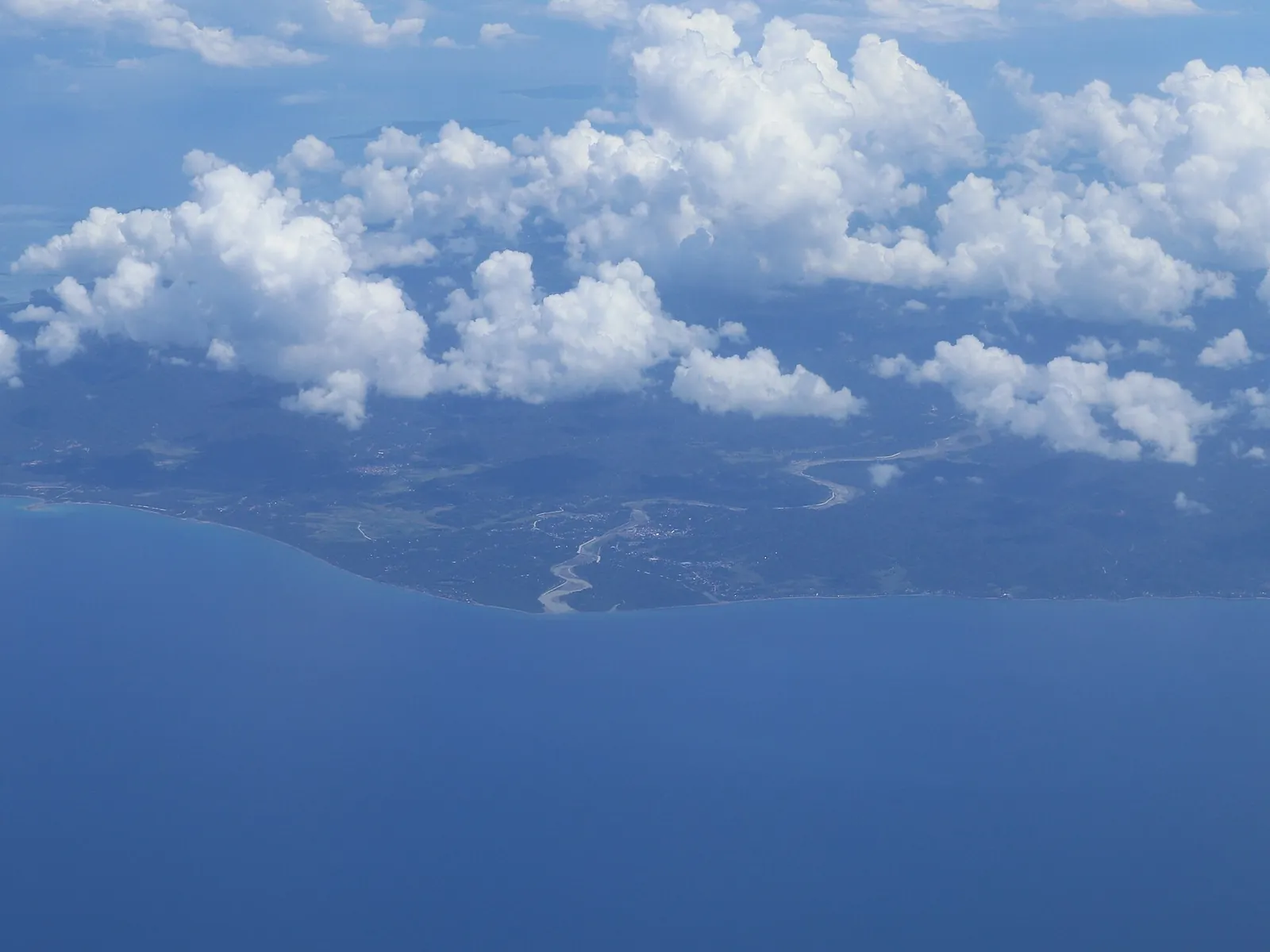 Boac and Mogpog viewed from the air