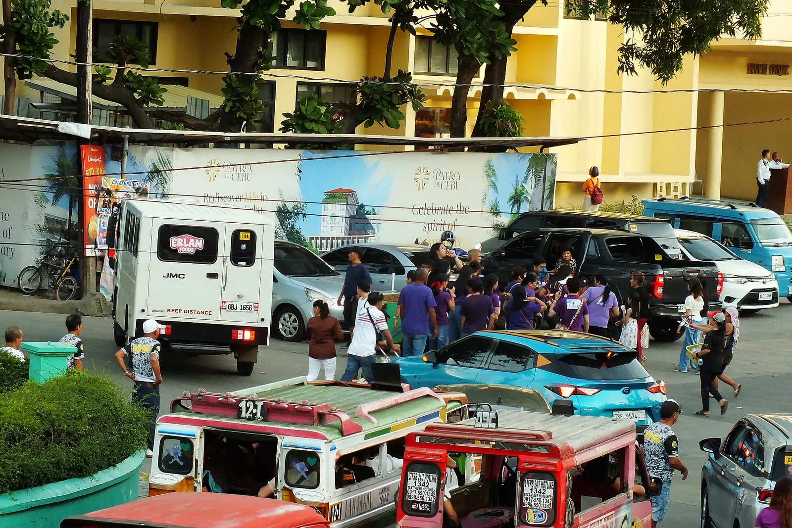 Jeepneys and street activity on F. Urdaneta Street in Cebu City
