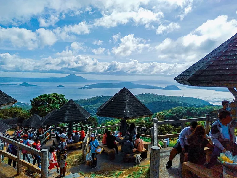 Taal Lake viewed from Tagaytay Picnic Grove