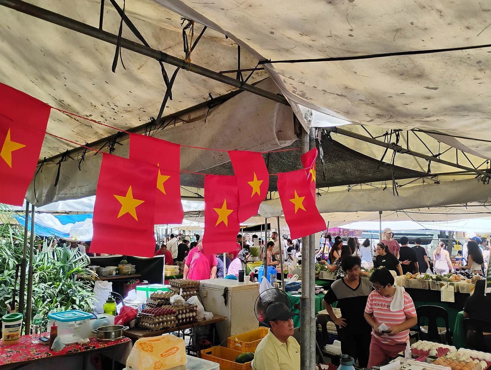 Vietnamese food stall at Legazpi Sunday Market in Makati