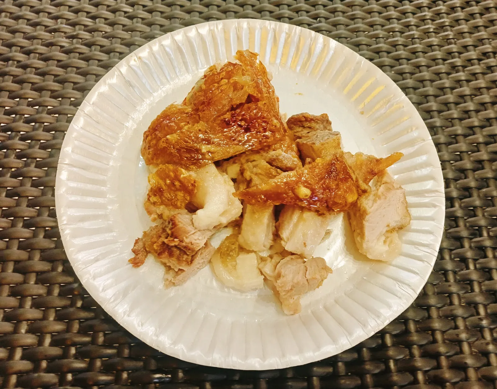 Lechon meal photographed at Mactan-Cebu airport in Lapu-Lapu