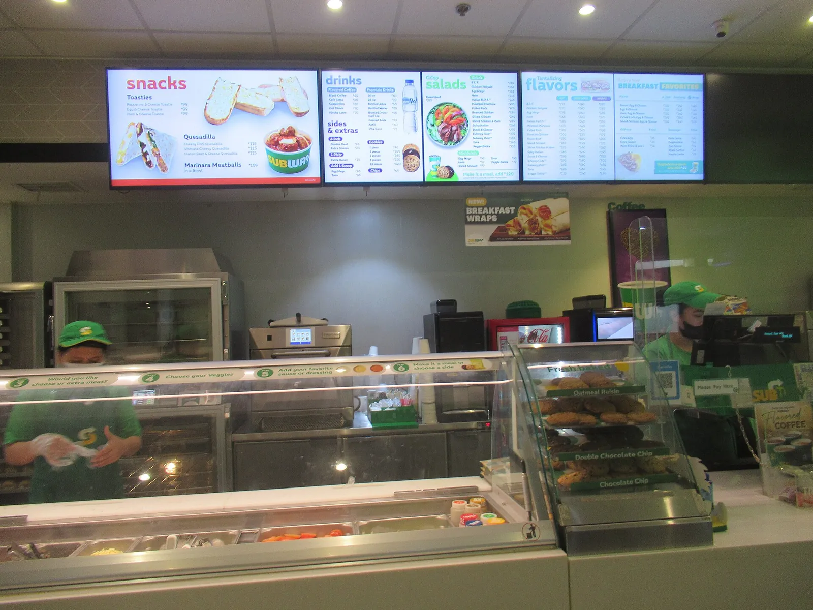 Restaurant counter in Makati
