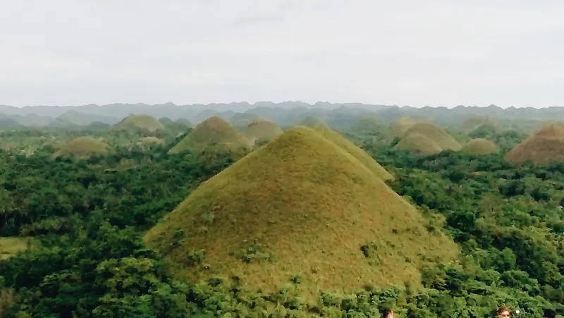 Green Chocolate Hills in Carmen, Bohol
