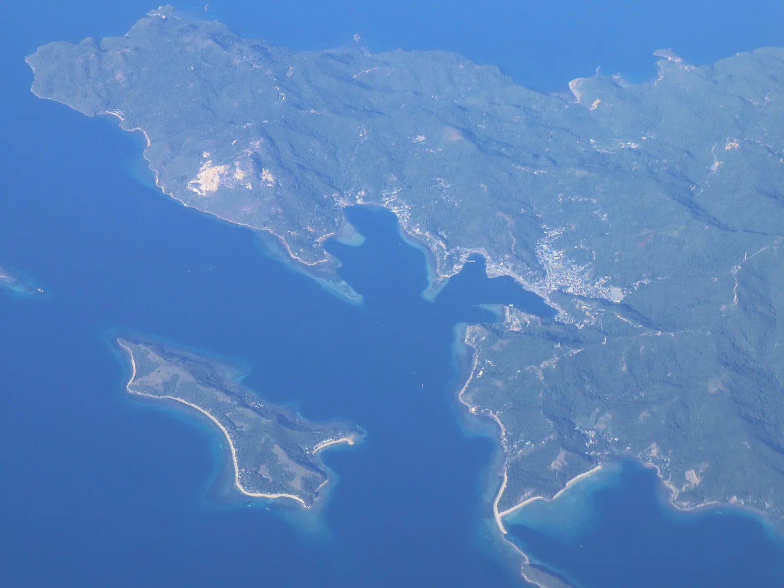 Romblon town and island from the air