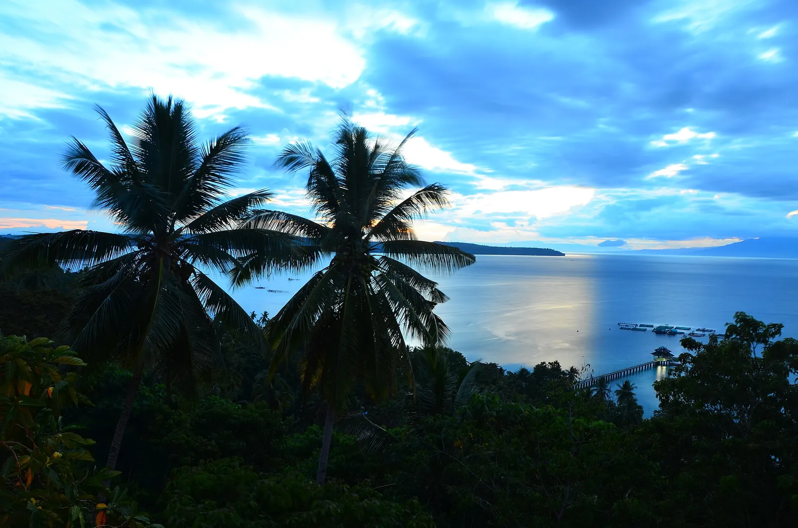 Samal coast viewed toward Talikud