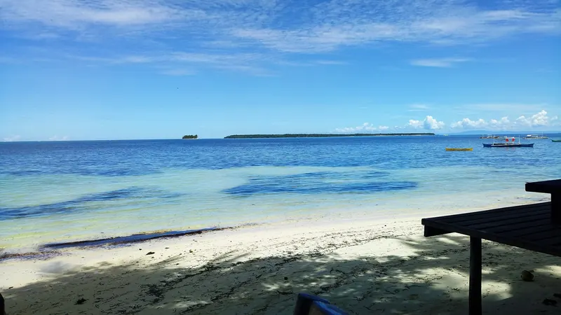 Bright beach on Siargao