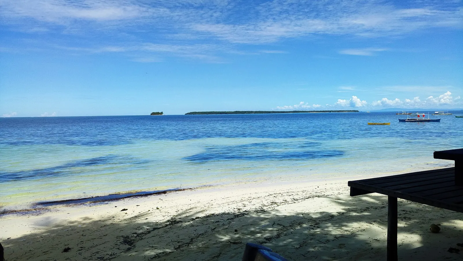 Bright beach on Siargao