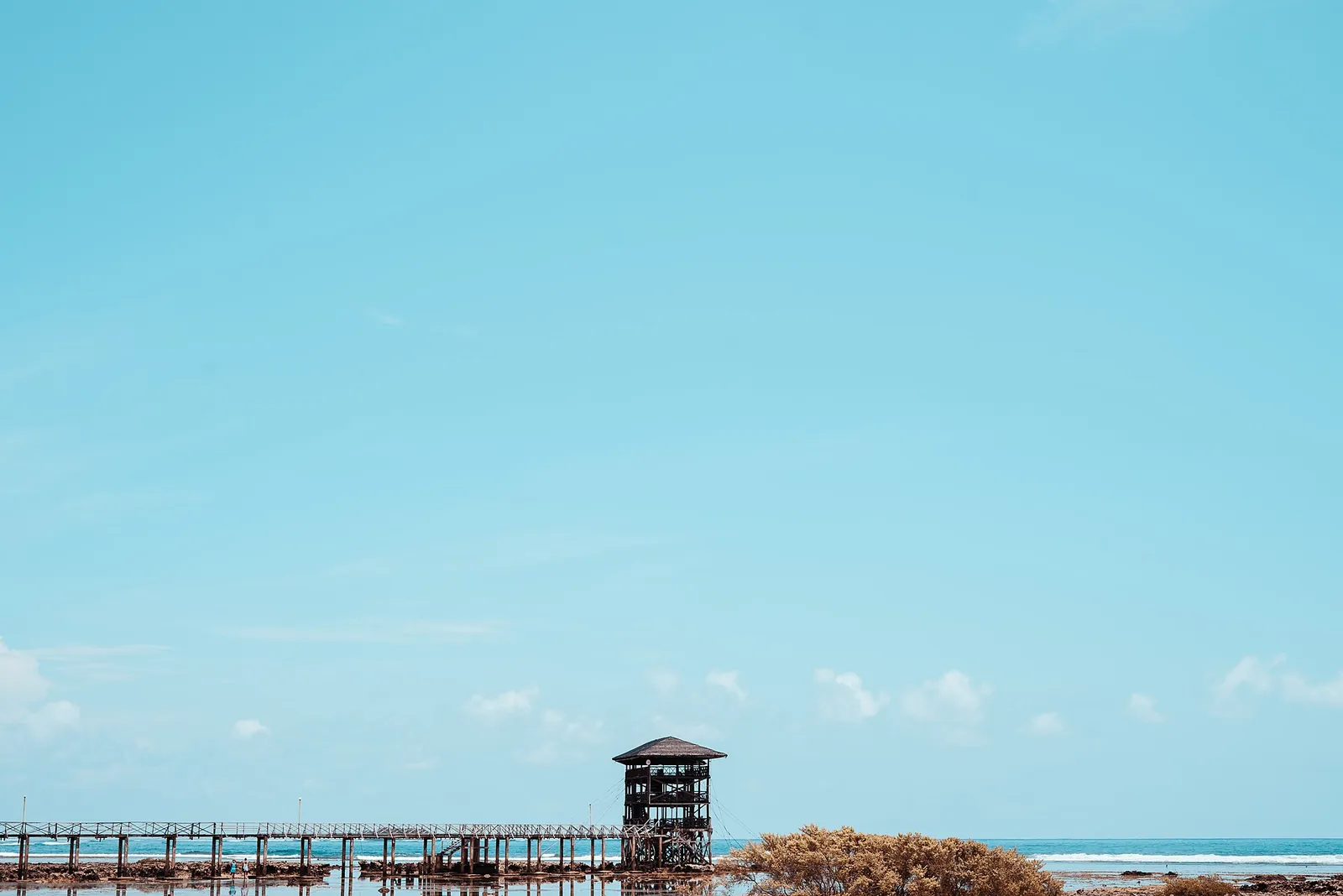 Cloud 9 boardwalk and viewing tower on Siargao