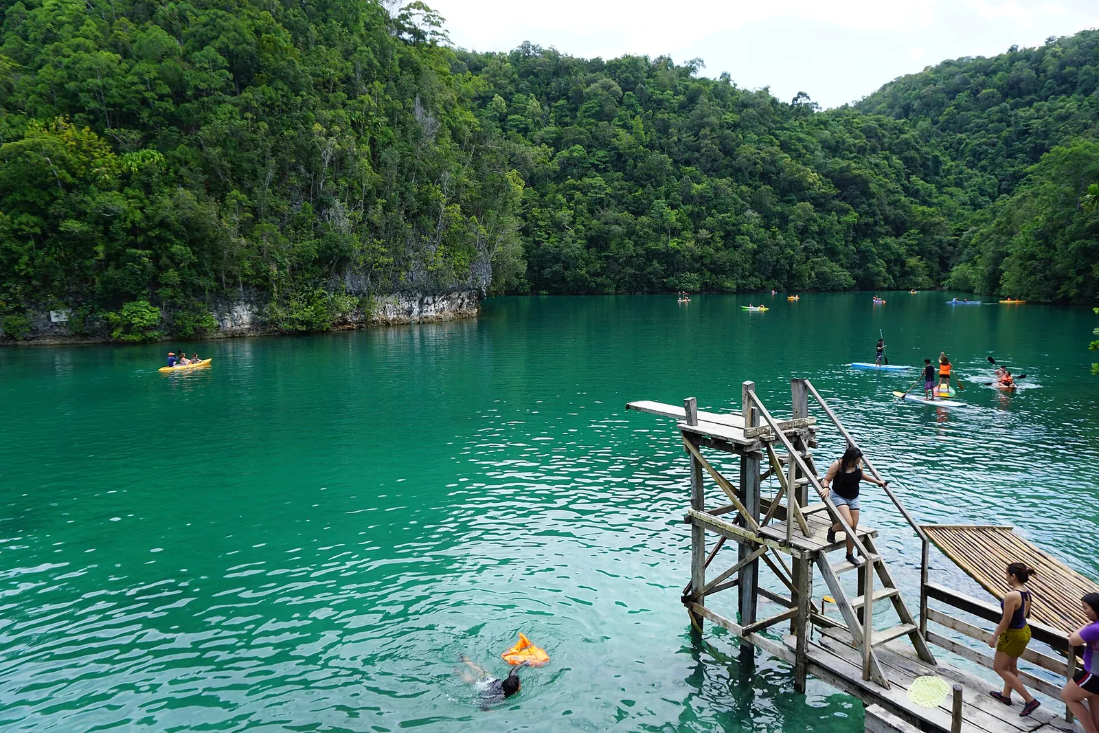 Sugba Lagoon in Del Carmen, photographed May 2019