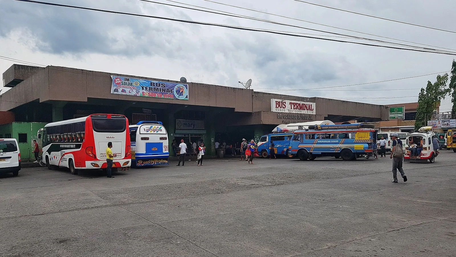 Sogod bus terminal in Southern Leyte in 2019