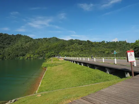 Sun Moon Lake beside Shuishe Dam