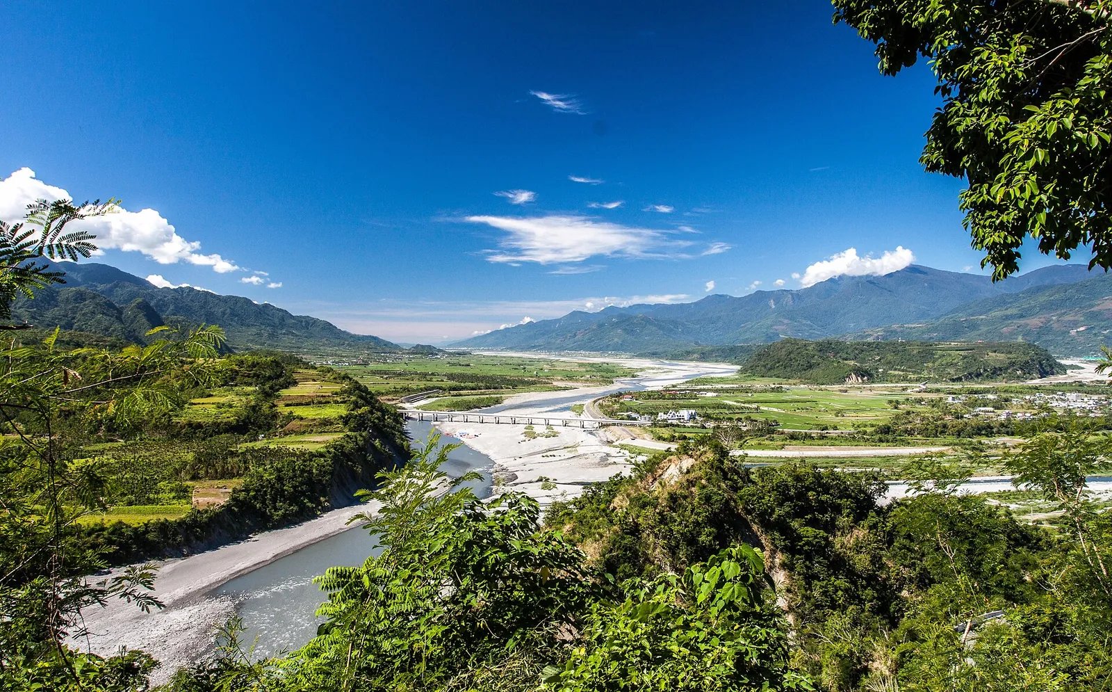 Xiuguluan River winding through Taiwan’s East Rift Valley