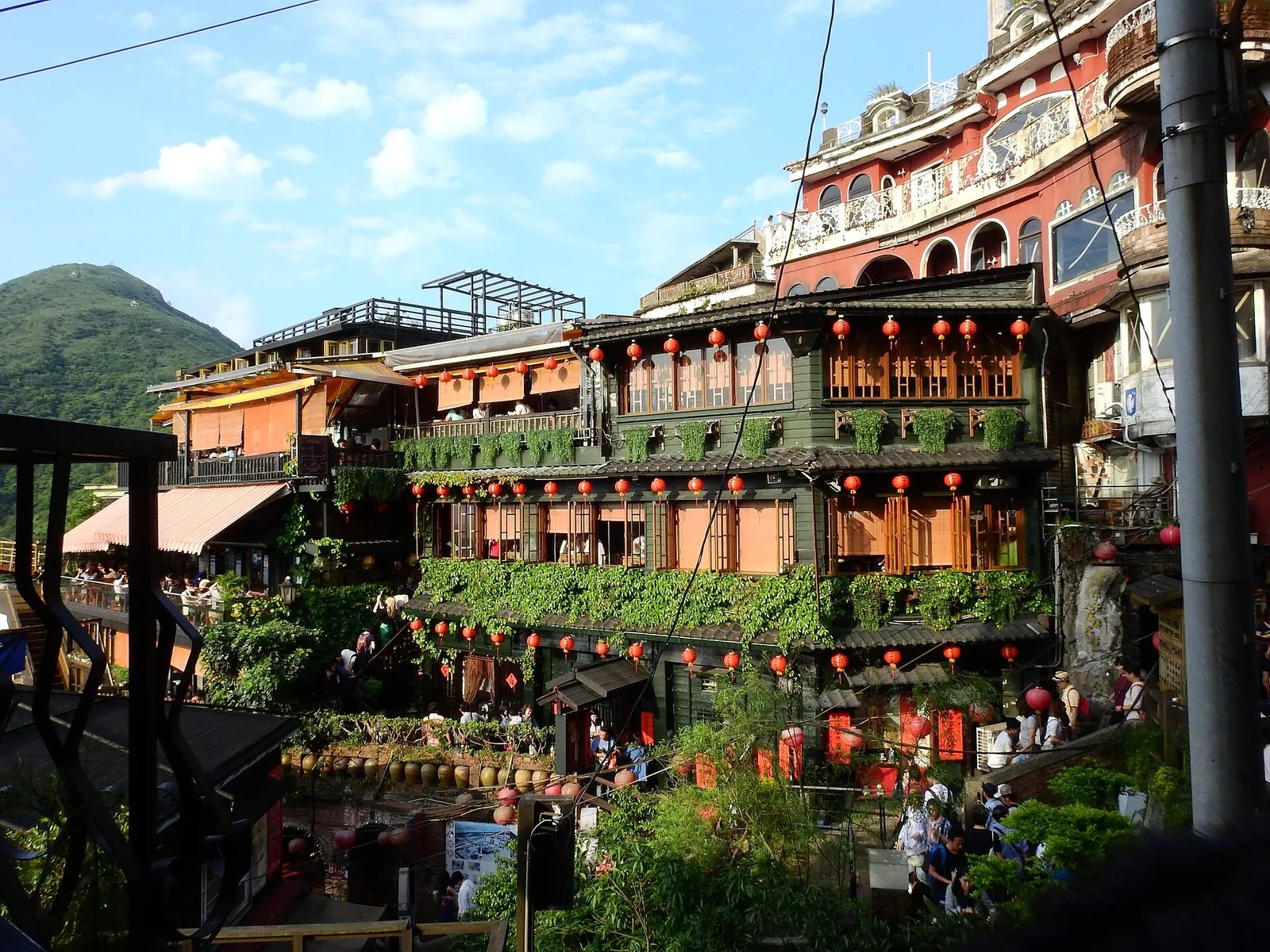 Faroles y balcones de A-Mei Tea House en Jiufen
