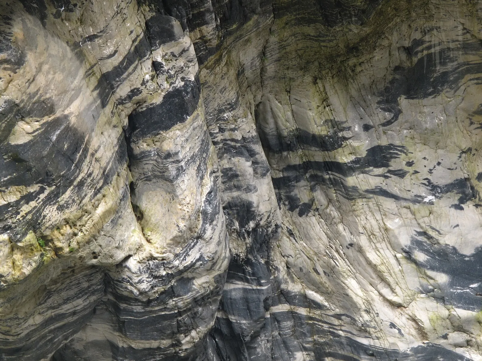 Marmorformationer fotograferet i Taroko National Park